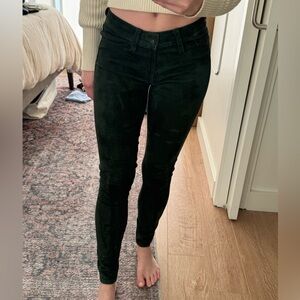 Rag & Bone Green Suede Pants